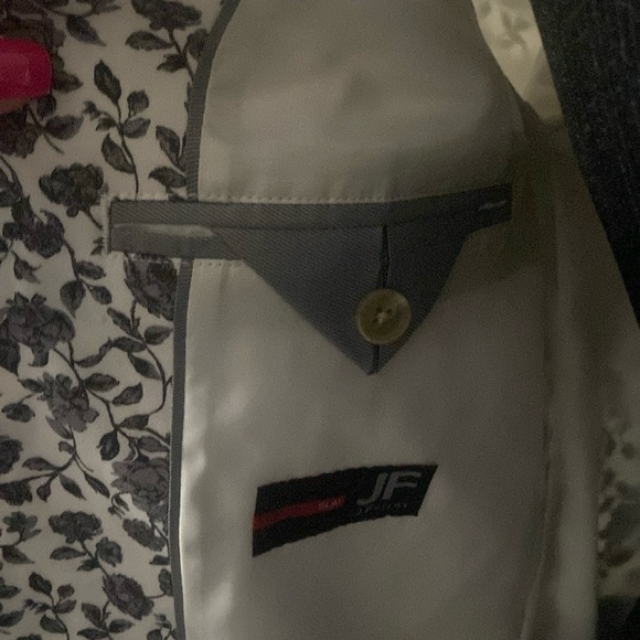 JF J. Ferrar Men’s Floral Suit Coat Blazer Wedding Party Dress Jacket 42S - Picture 6 of 9